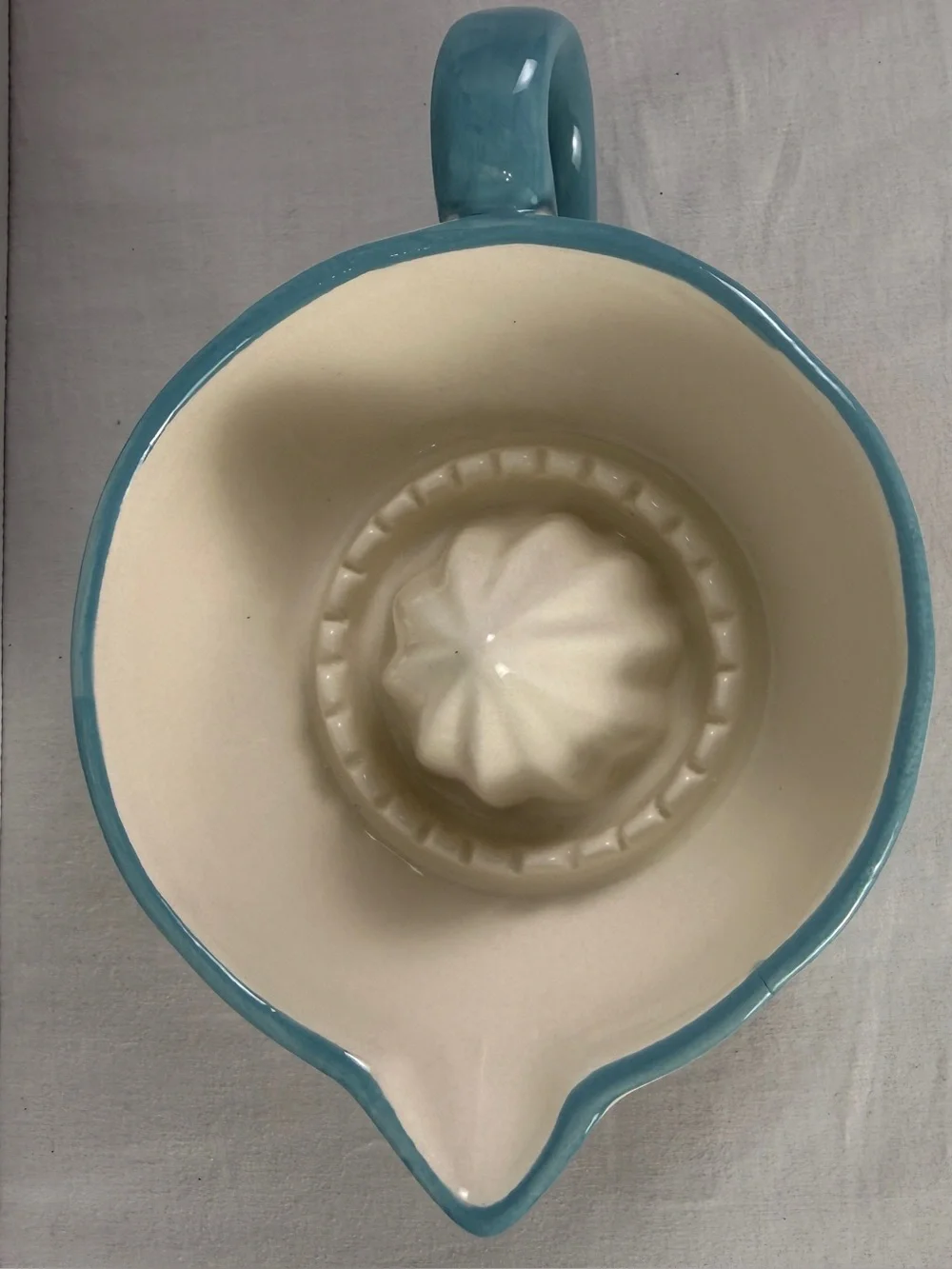 The Pioneer Woman Blooming Bouquet Ceramic Juicer floral pattern teal  handle